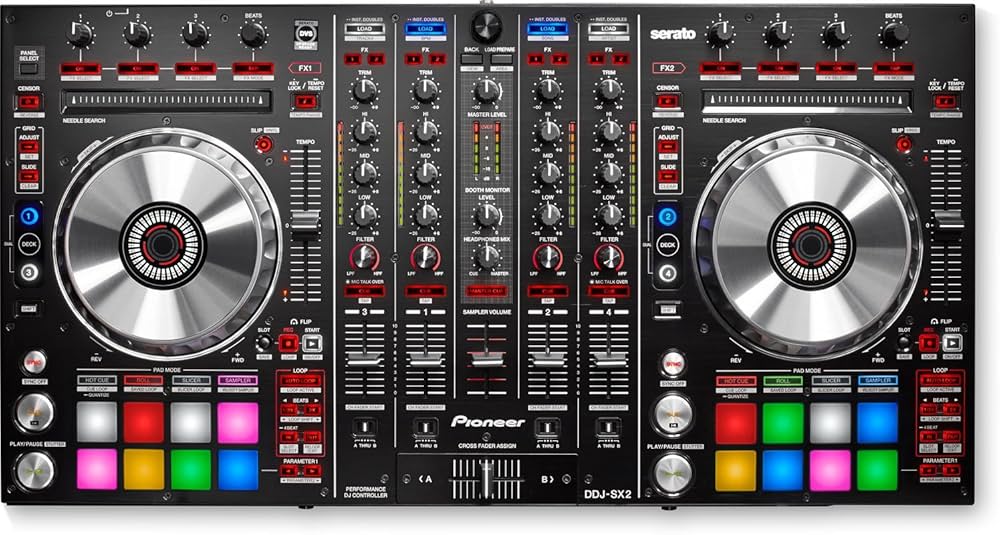 Pioneer DDJ-SX2 DJ Controller for Serato DJ w/ Magma Case & XLR