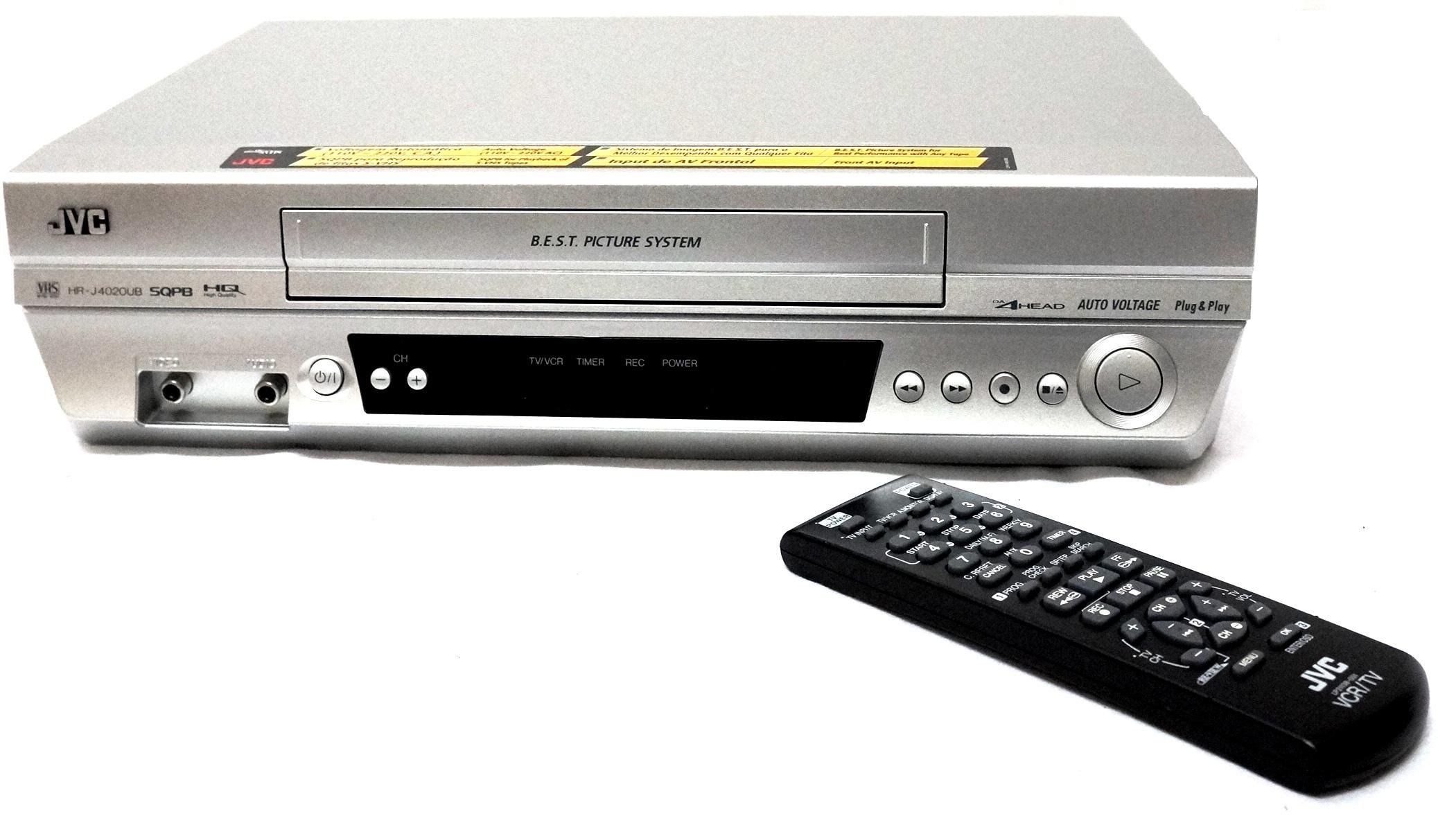Amazon.com: The New JVC HR-J4020UB VHS 4 Head VCR Player M-PAL NTS