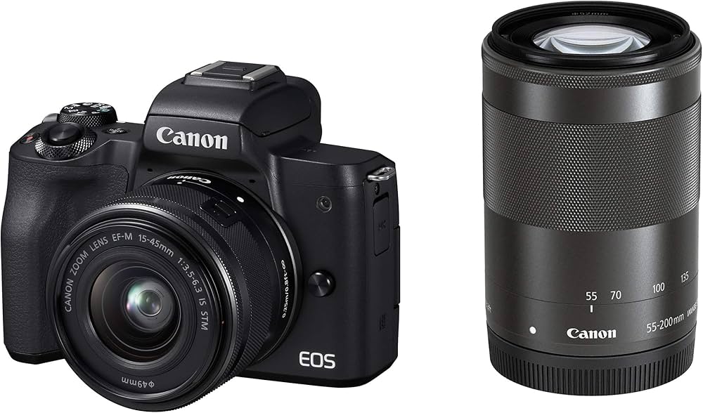 Amazon.co.jp: Canon EOSKISSMBK-WZK EOS Kiss M Mirrorless Digital