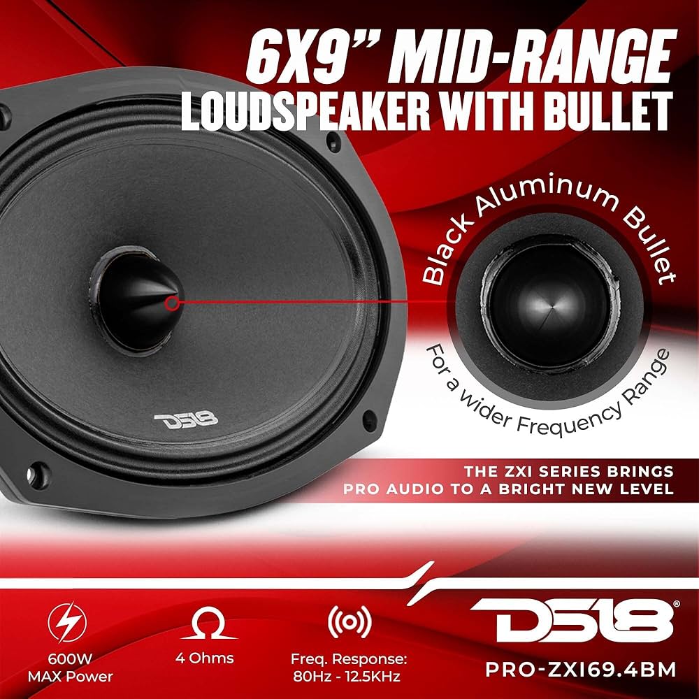 Amazon.com: DS18 PRO-ZXI694BM 6 X 9 Inches Pro Audio Mid-Range