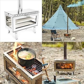 Amazon.co.jp: [ Mt.SUMI (マウントスミ) ] アウトドア薪ストーブ