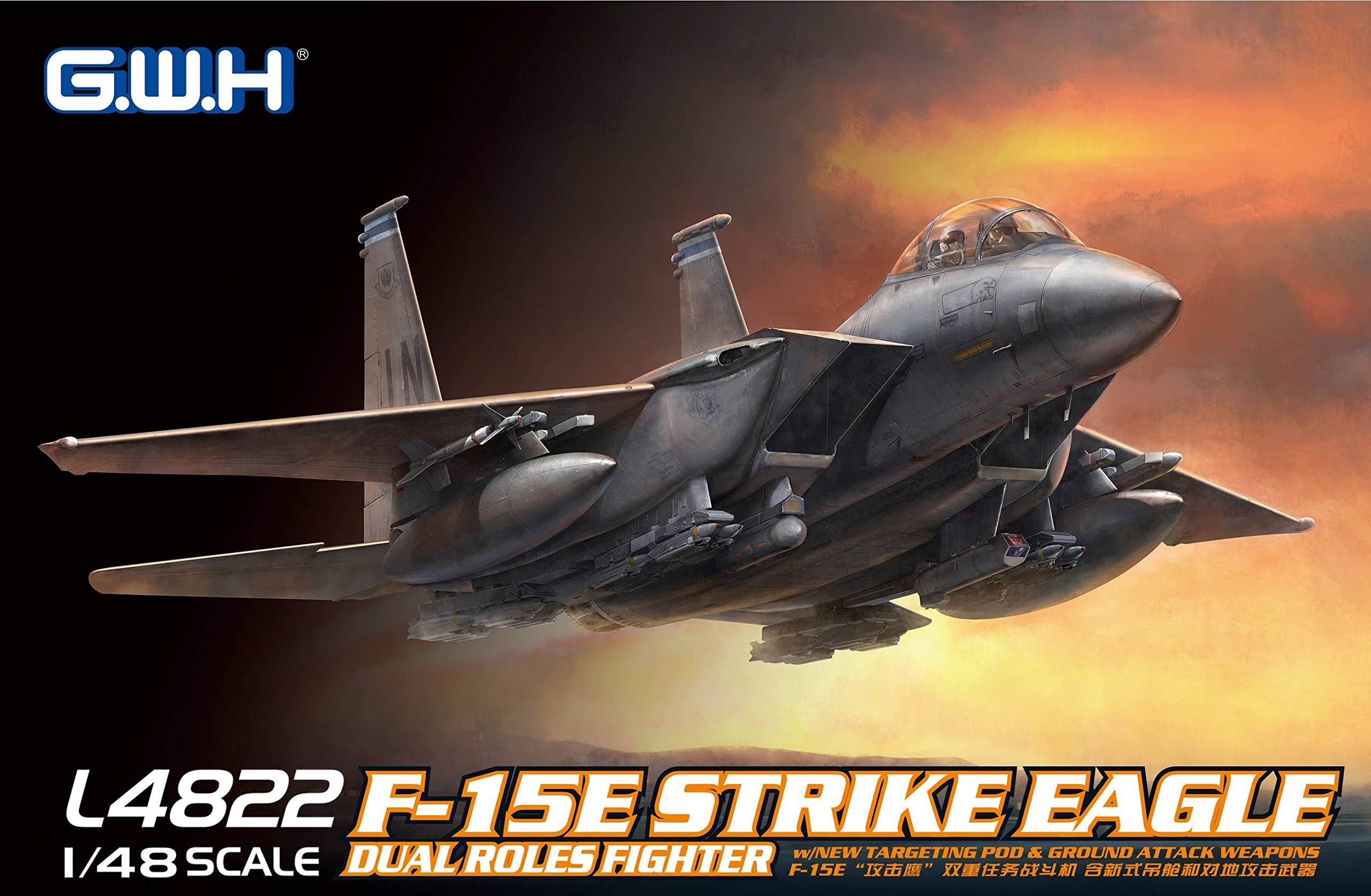 Amazon.com: Great Wall Hobby 1/48 F-15E Strike Eagle Dual Roles