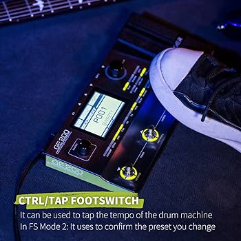 Amazon.com: MOOER GE200 Guitar Amp Modelling Multi Effects Pedal