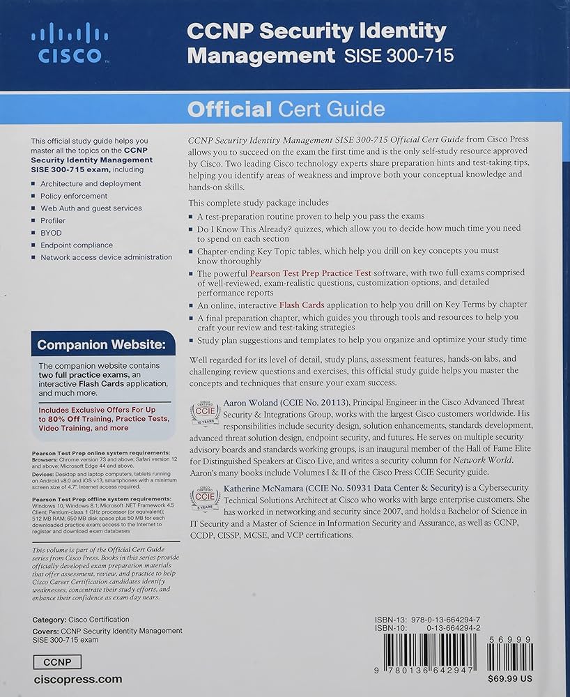 CCNP Security Identity Management SISE 300-715 Official Cert Guide