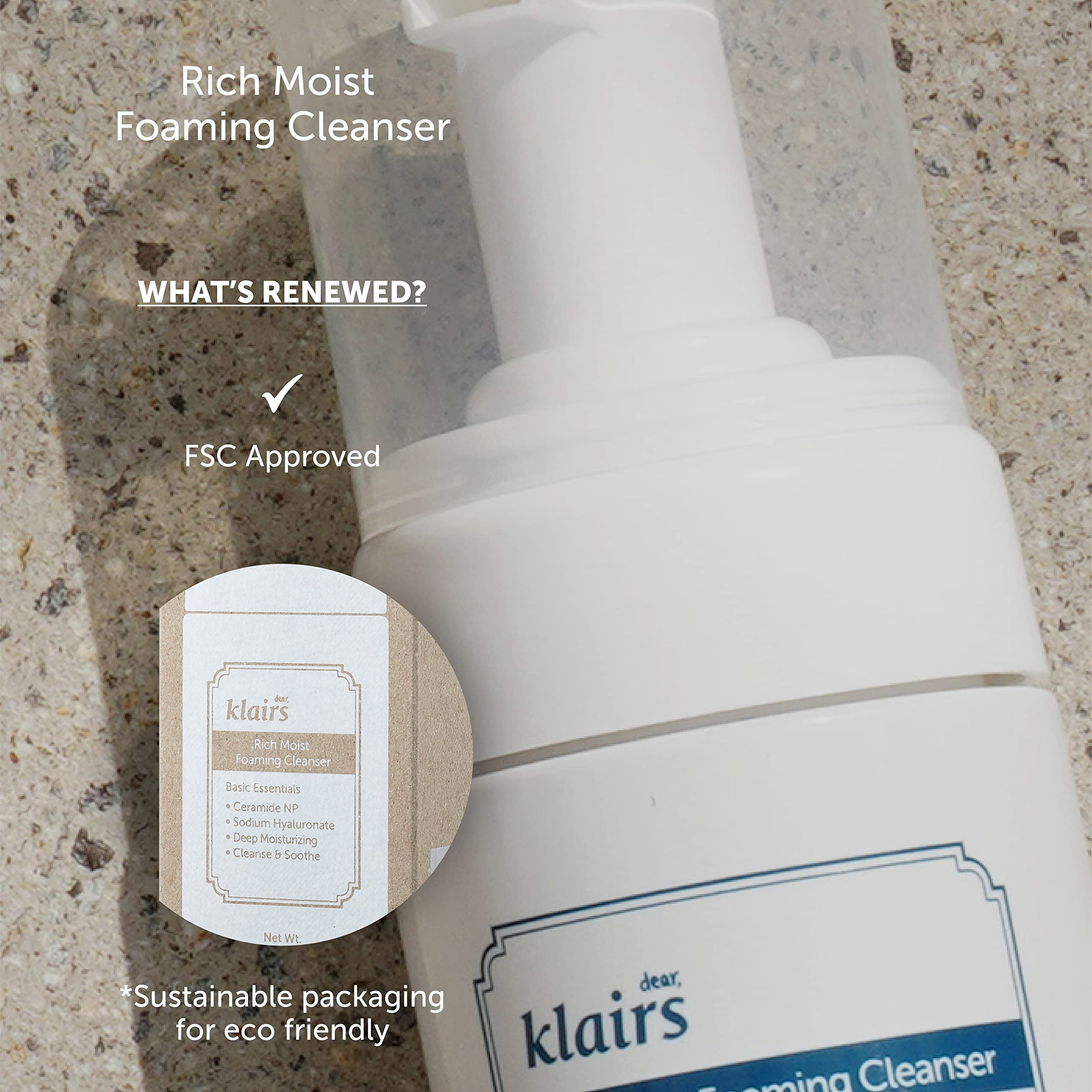 Amazon.com: DearKlairs] K-Beauty Skincare Rich Moist Foaming