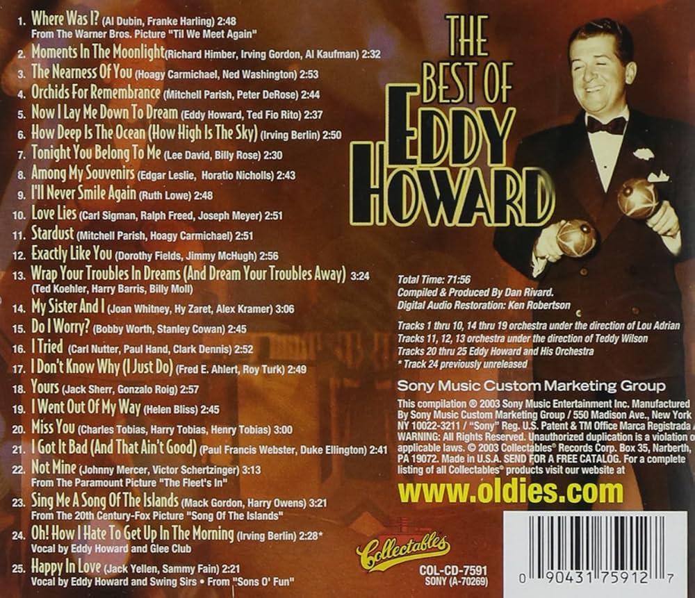 Amazon.com: Best of Eddy Howard