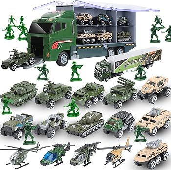 Amazon.co.jp: NERVUP 65個 陸軍おもちゃトラック リトルアーミー