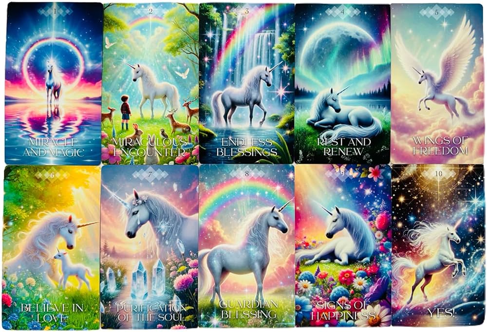 Amazon.co.jp: 【公式】ユニクレアオラクルカード45枚＋日本語解説書付