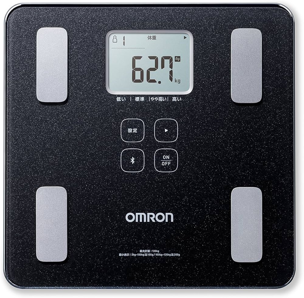 Amazon.co.jp: オムロン 体重体組成計 HBF-227T-SBK シャイニー