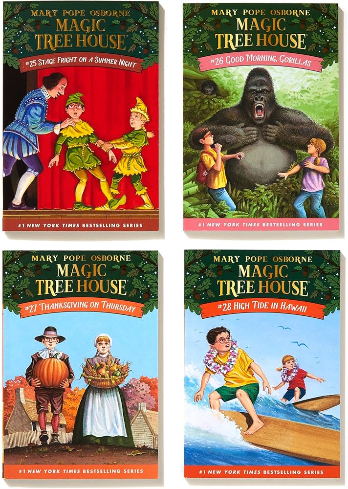 Amazon.com: Magic Tree House Books 25-28 Boxed Set: 9780399549564