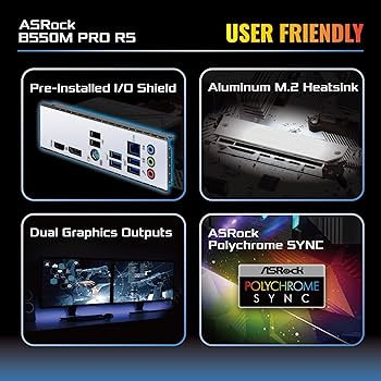 Amazon | ASRock マザーボード B550M Pro RS AMD Ryzen 5000 シリーズ