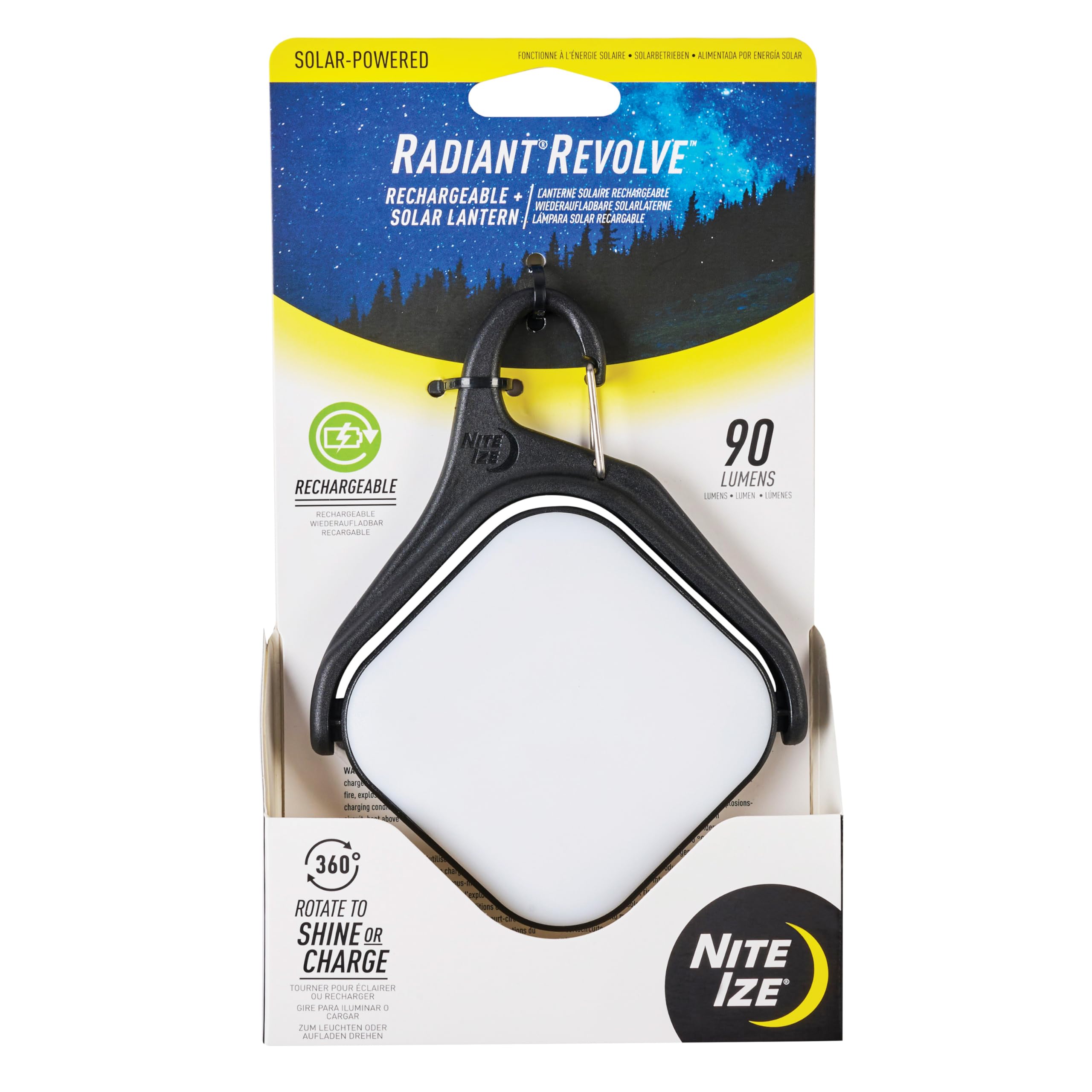 Amazon.com: Nite Ize Radiant Revolve Rechargeable & Solar Lantern