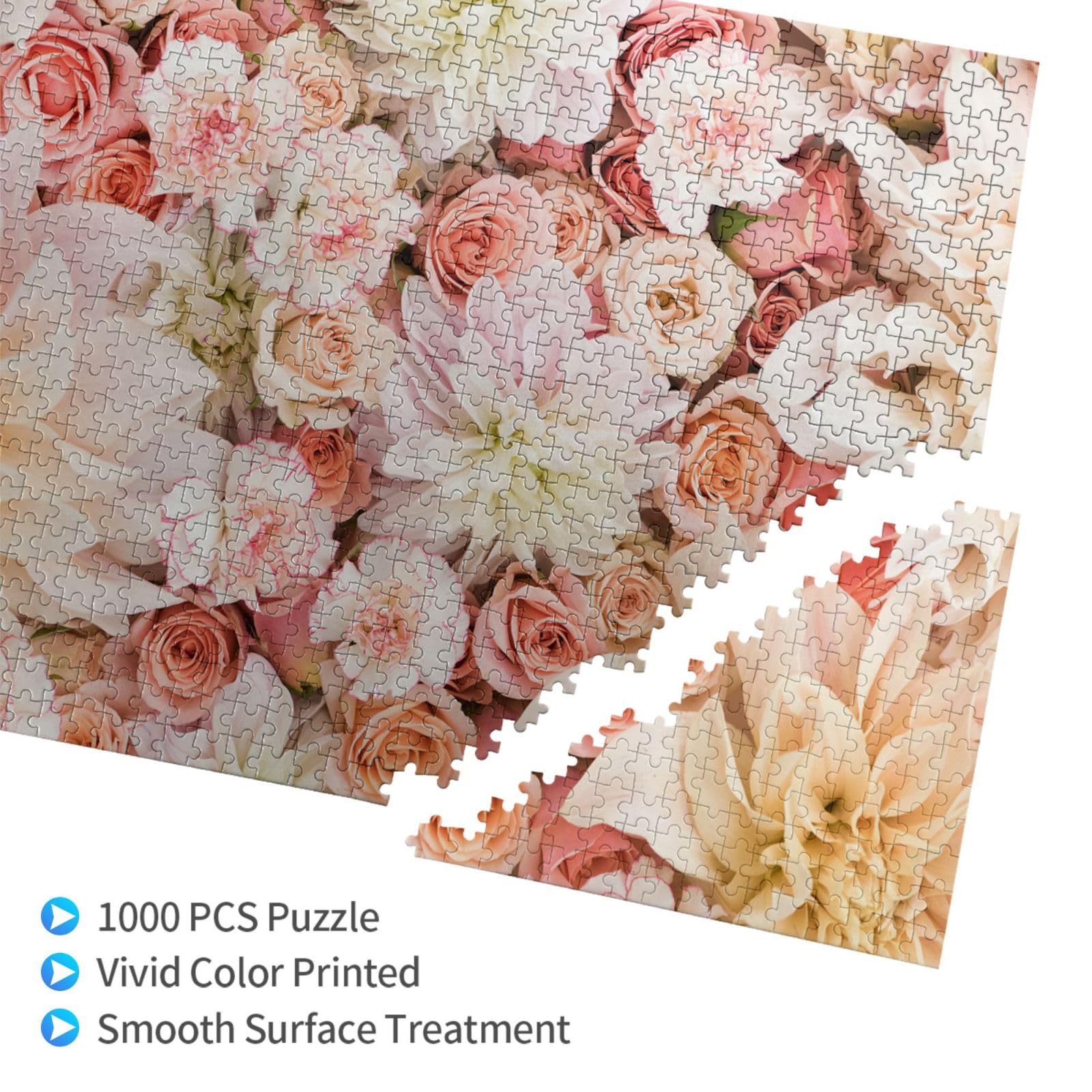 Amazon | 花柄 ジグソーパズル 1000ピース パズル 知育 脳トレ 減圧