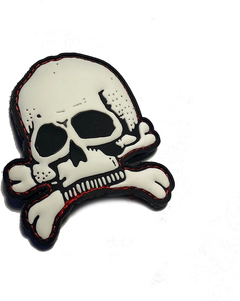 Amazon.com: The Skull and crossbones dead person's head – GLOW IN