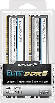TEAMGROUP Elite Plus DDR5 64GB (2x32GB) 4800MHz PC5-38400 CL40