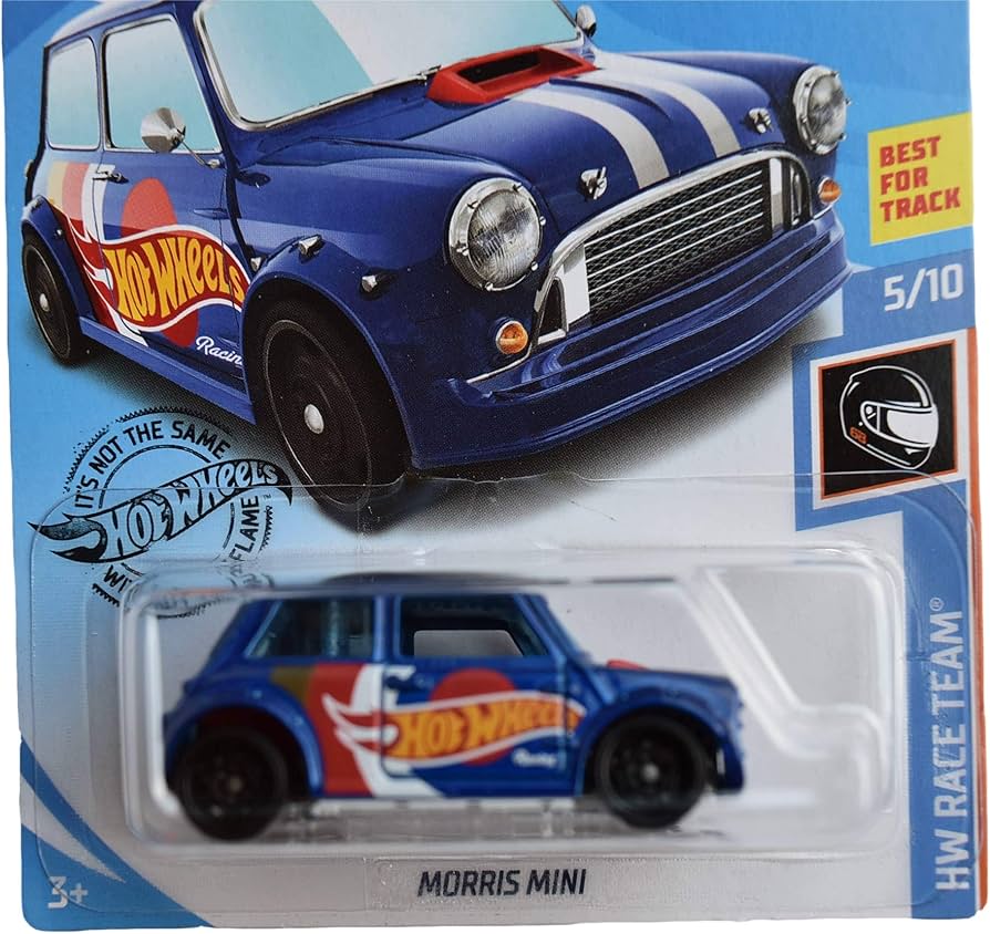 Amazon.com: Hot Wheels Morris Mini 242/250, Blue : Toys & Games