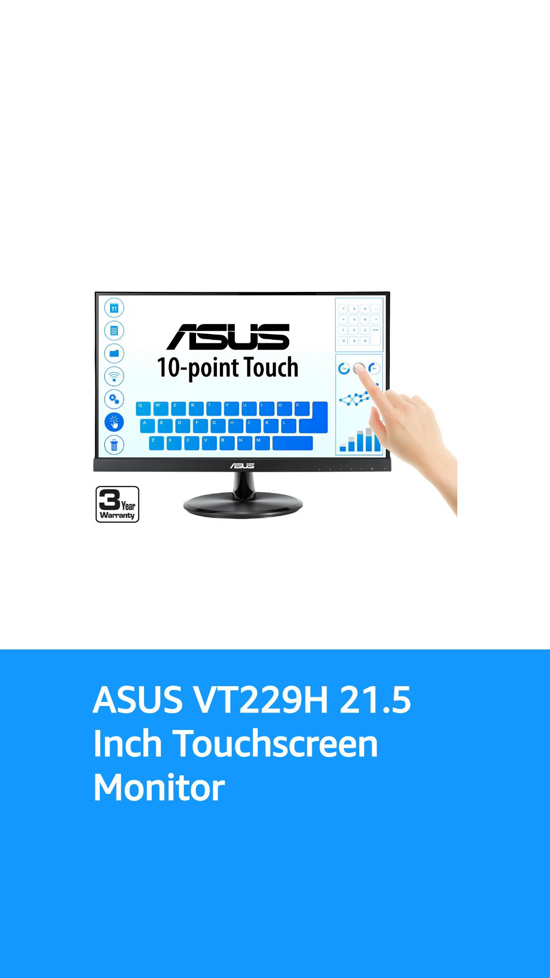 ASUS Designo MZ27AQ 27” WQHD IPS DP HDMI Eye Care Monitor : Amazon