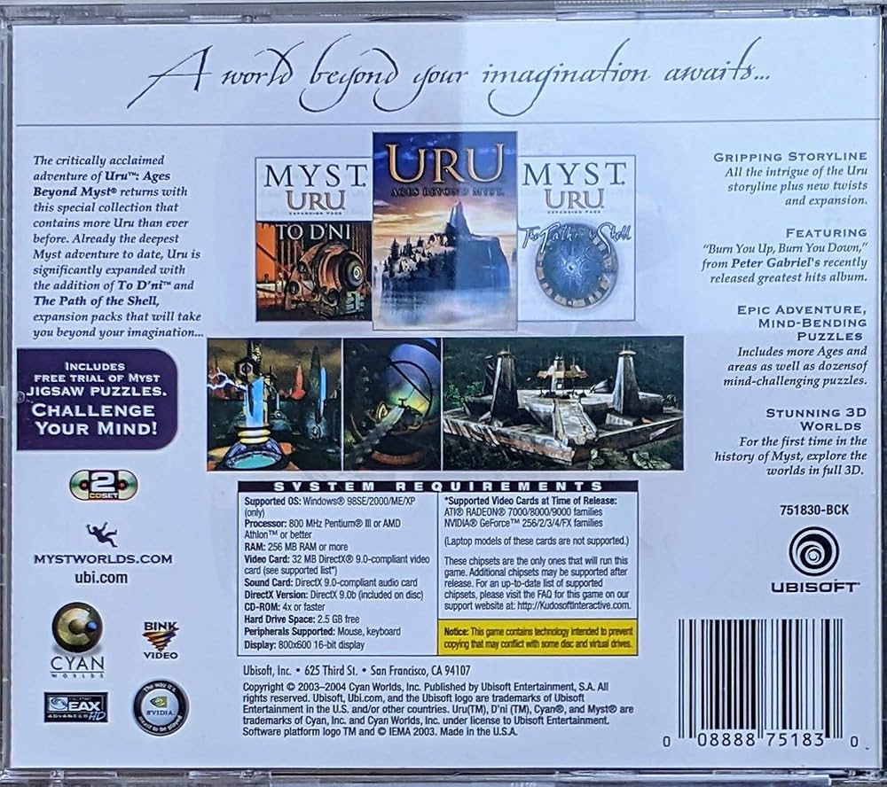 Amazon.co.jp: Myst Uru: Complete Chronicles (輸入版) : ゲーム