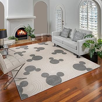 Gertmenian Disney Mickey Mouse Rug Textured Home Decorations Play