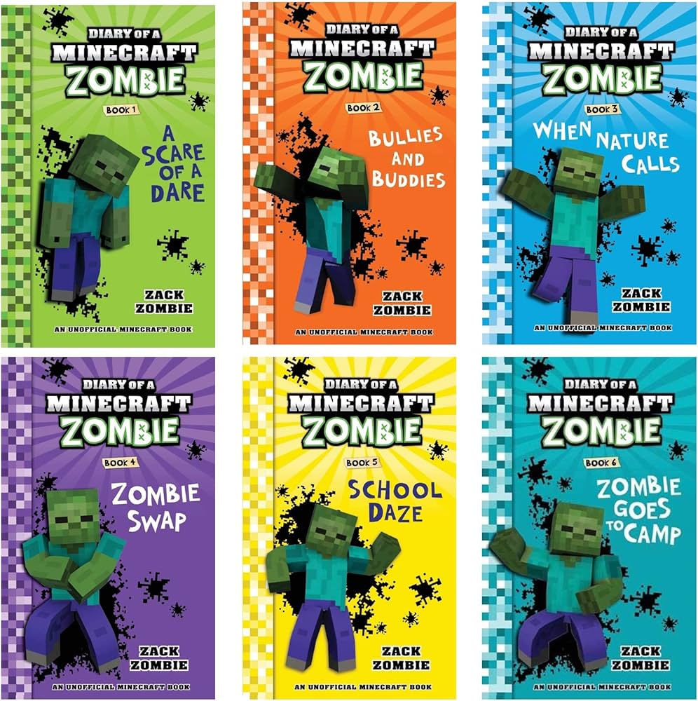 Diary of a Minecraft Zombie Book Vol 1-6 Herobrine Books 6 Books