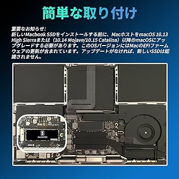 Amazon | S SHARKSPEED SSD 1TB MacBook専用アップグレードキット M.2