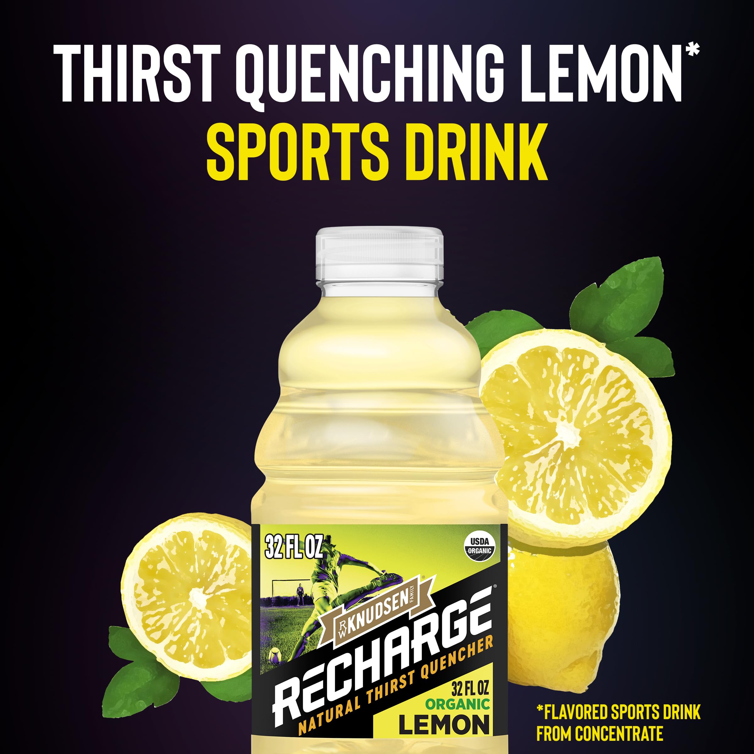 Amazon.com : R.W. Knudsen Recharge Organic Lemon Flavored Juice