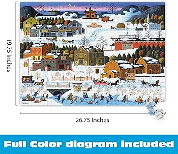 Amazon.com: Buffalo Games - Hickory Haven Canal - Charles Wysocki