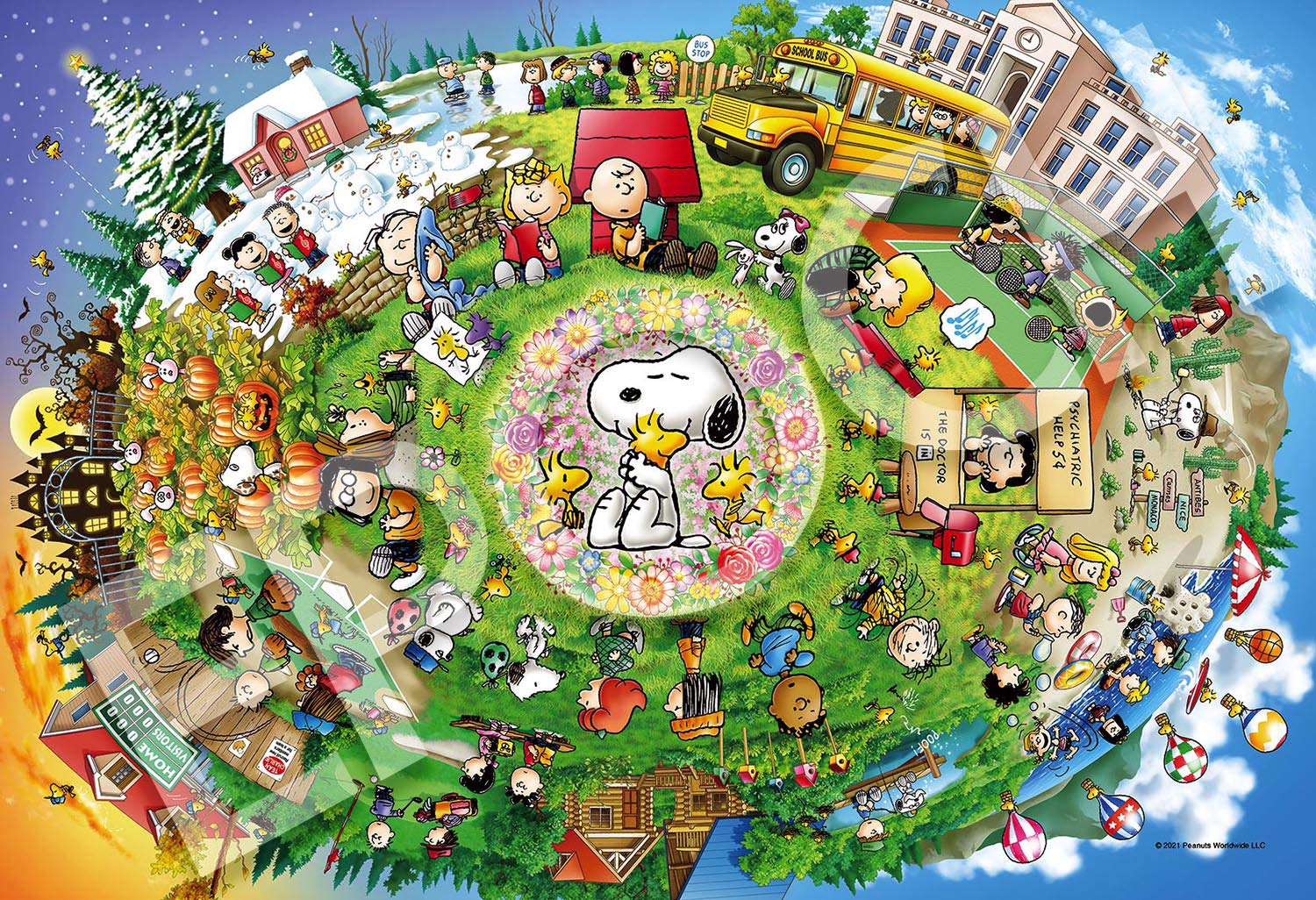 Amazon.co.jp: エポック社 300ピース ジグソーパズル PEANUTS