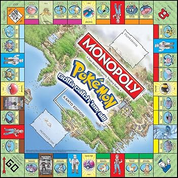 Amazon.com: MONOPOLY: Pokemon Kanto Edition : USAopoly: Toys & Games