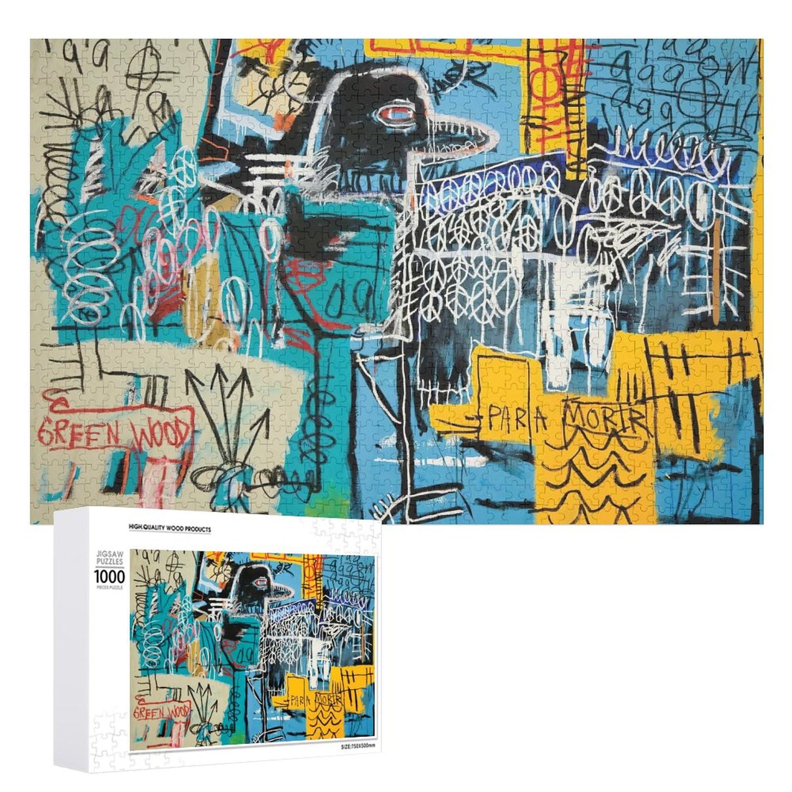 Amazon | ミシェル バスキア ジグソーパズル 1000ピース パズル 木製