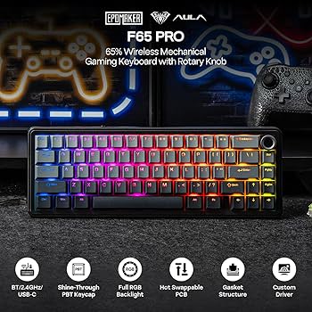 Amazon | EPOMAKER x AULA F65 PRO ワイヤレスメカニカルゲーミング