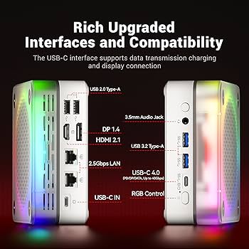 Amazon.co.jp: FIREBAT ミニゲーミングPCコンピューター【MN56】AMD