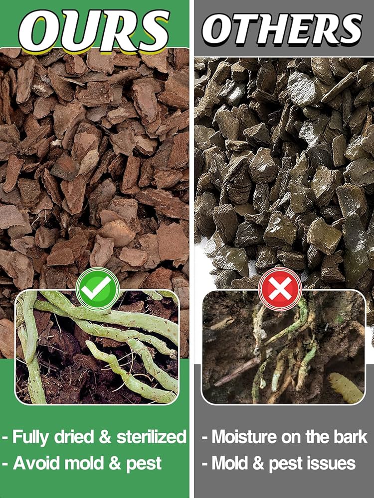 Amazon.com : 4qt New Zealand Orchid Bark, 1/2-3/4in Sun-Dried