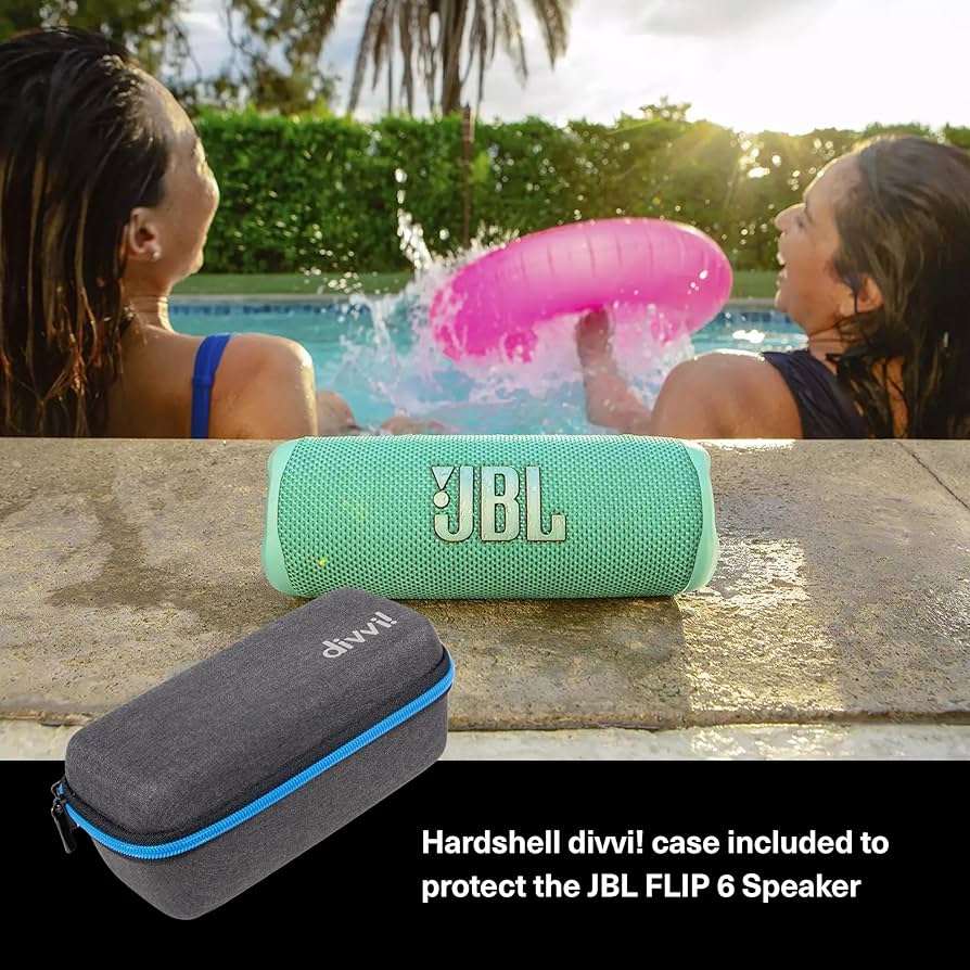 Amazon.com: JBL Flip 6 (Gray) + Bundle with divvi! Protective