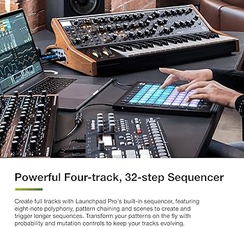 Novation Launchpad Pro MK3 - 64 Velocity-Sensitive RGB Pads, 4