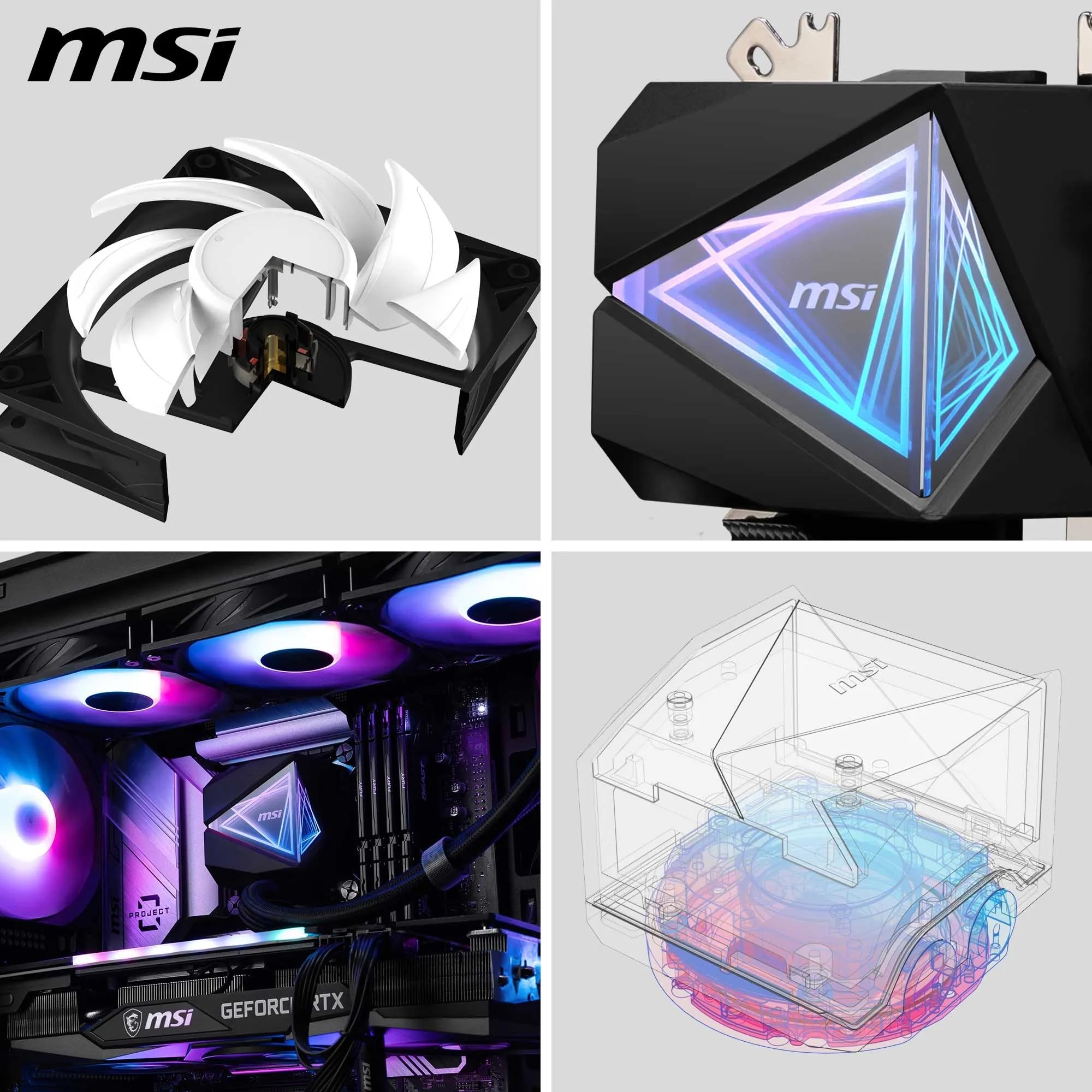 Amazon | MSI MAG CORELIQUID I360 360mm簡易水冷CPUクーラー ブラック