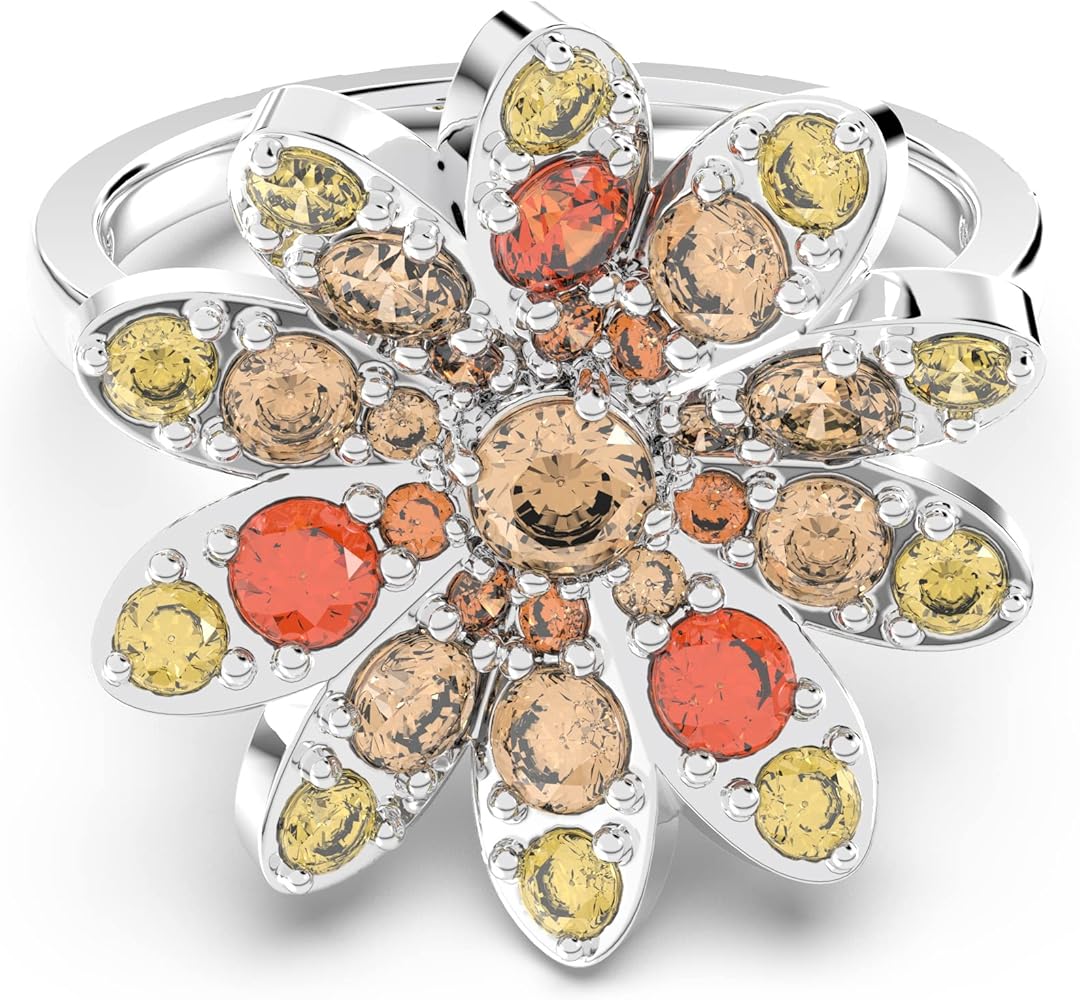Amazon.com: Swarovski Eternal Flower Ring, Flower, Multicolored