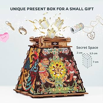 Amazon.com: iDventure Cluepuzzle Pyramid of The Sun | Wooden 3D