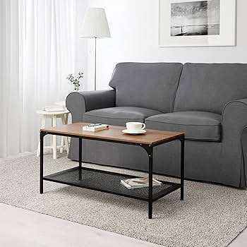 Amazon.co.jp: IKEA Fjallbo コーヒーテーブル ブラック 703.354.86