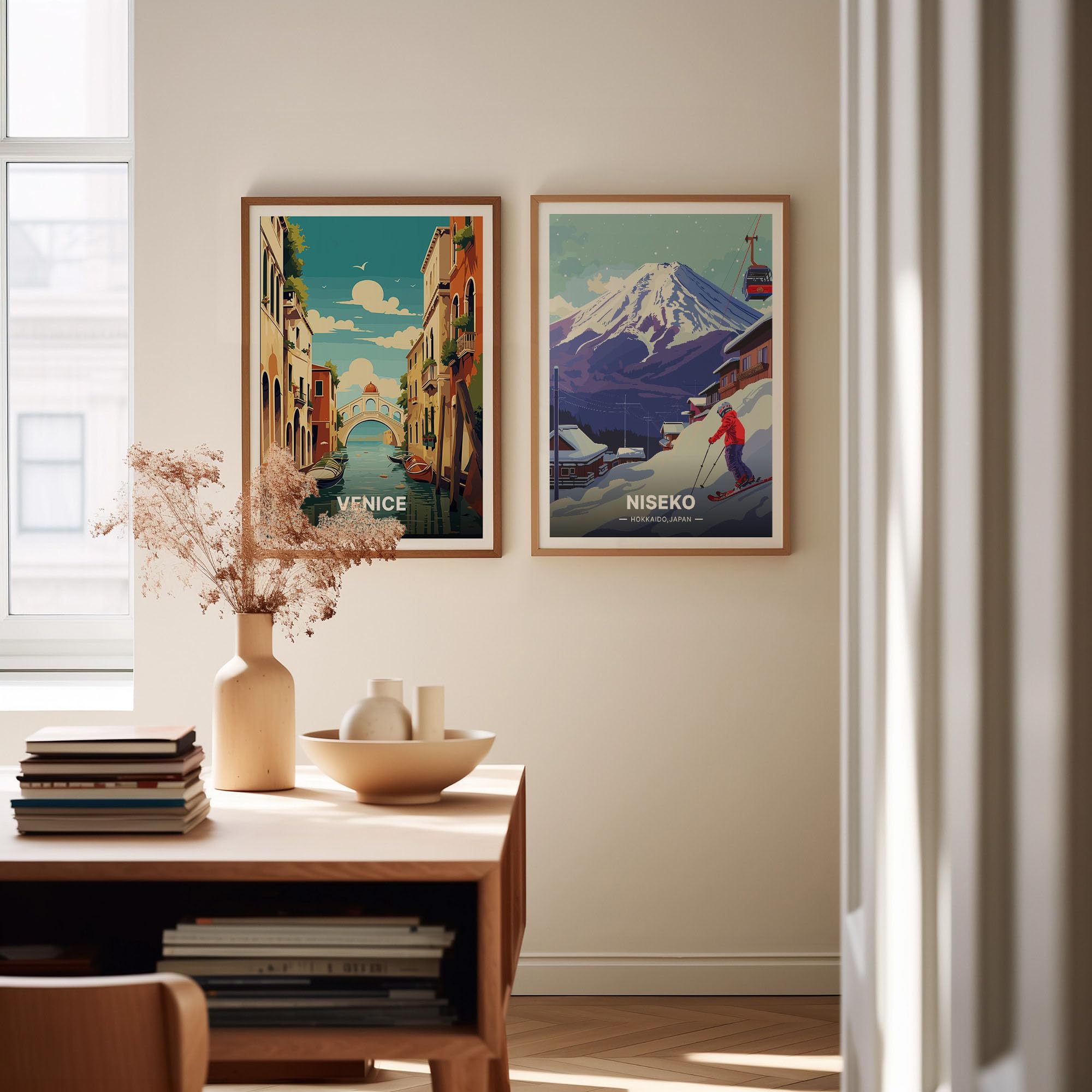 Amazon.com: Niseko Ski Resort Travel Poster, Hokkaido Japan Wall