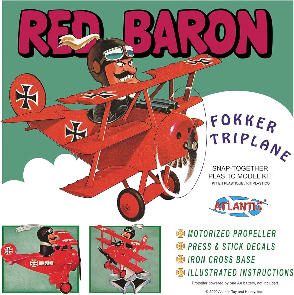 Amazon.com: Atlantis The Red Baron and His Fokker Triplane Snap