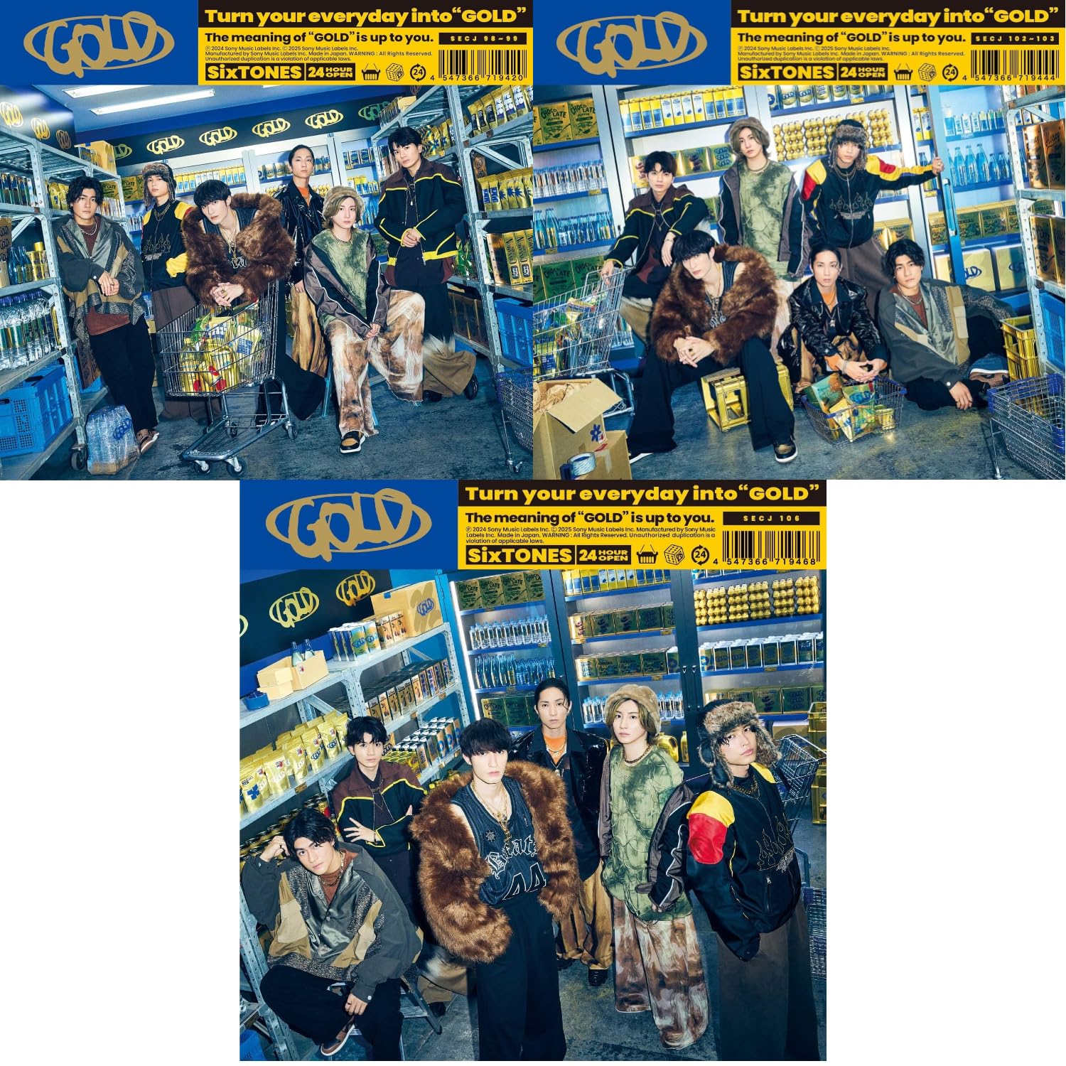 Amazon.co.jp: SixTONES GOLD 【初回盤A&B+通常盤：DVD】 : DVD