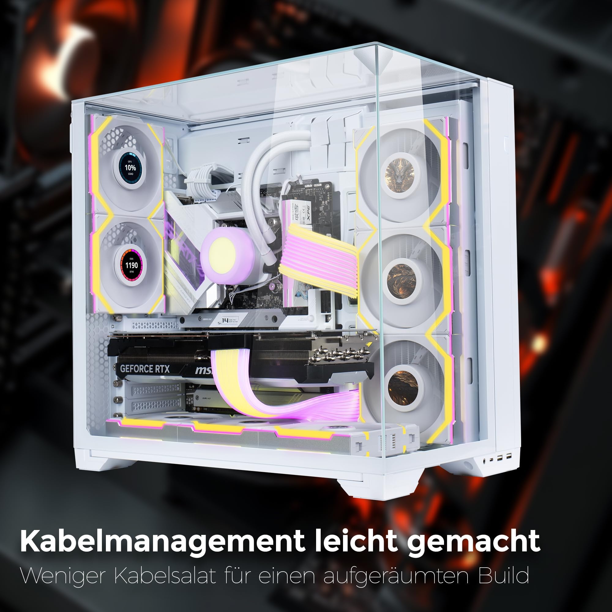 Amazon | LIANLI 120mm ARGBファン UNI FAN SL LCD Wireless 120 WT