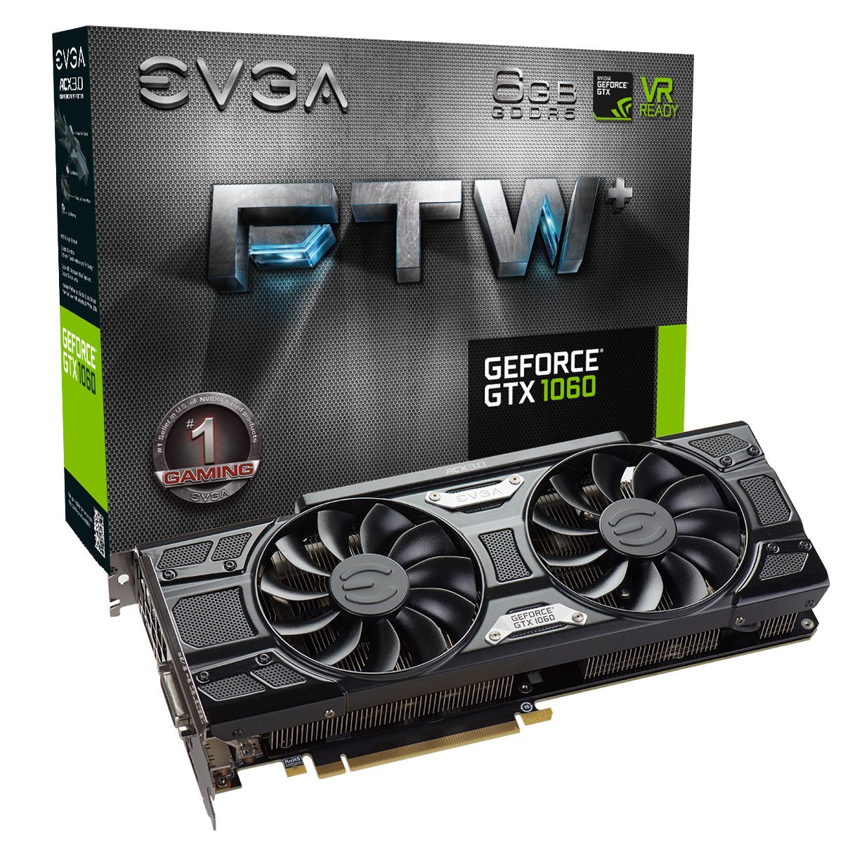 Amazon.com: EVGA GeForce GTX 1060 6GB FTW+ GAMING ACX 3.0, 6GB