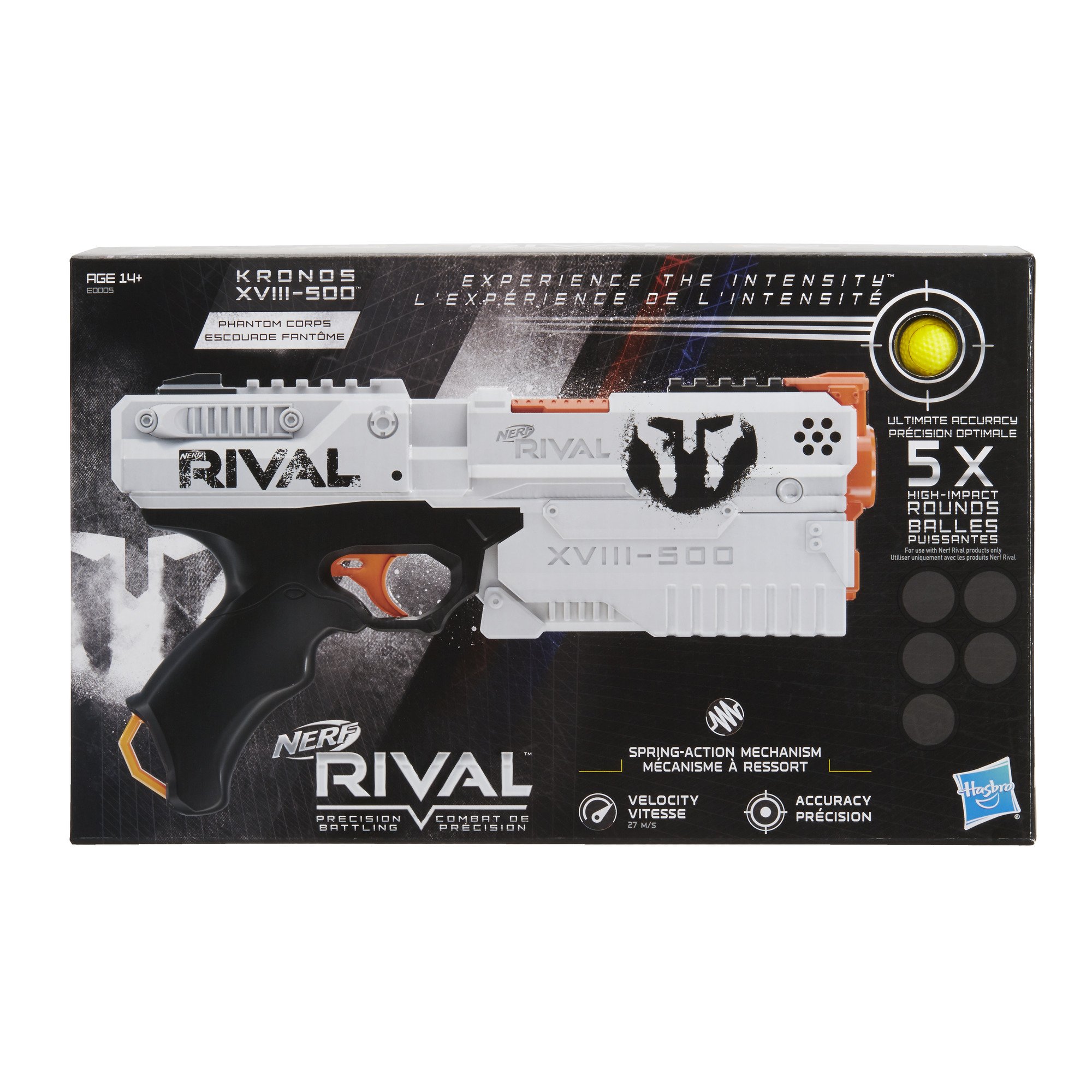 Amazon.com: Hasbro Nerf Rival Kronos XVIII 500 Spring-Action
