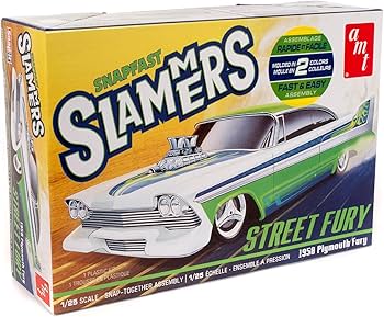 AMT Street Fury 1958 Plymouth - Slammers SNAP 1:25 Scale Model Kit