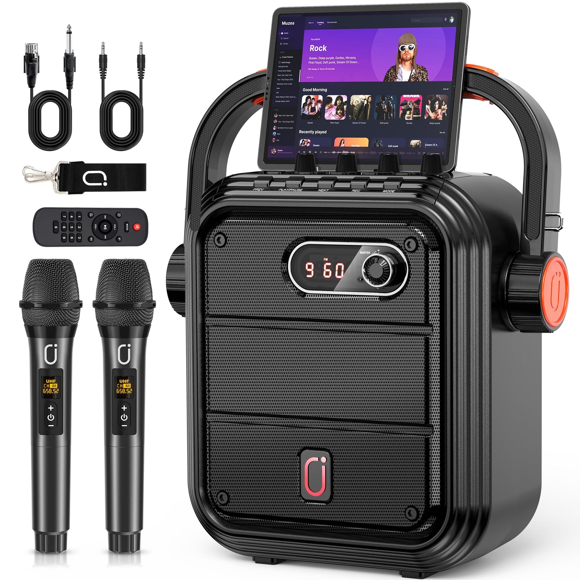 Amazon | JYX ワイヤレスマイク スピーカーセット 拡声器 Bluetooth