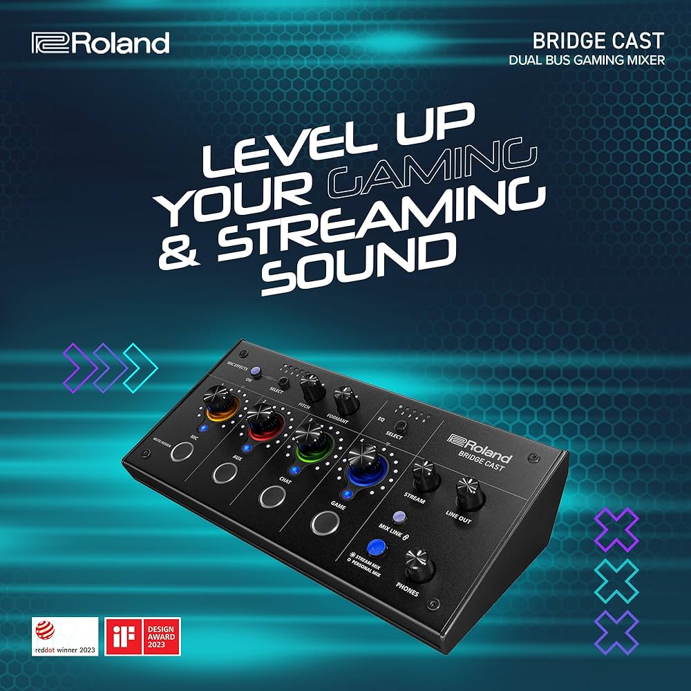 Roland BRIDGE CAST Dual Bus Gaming Mixer | Professional Audio