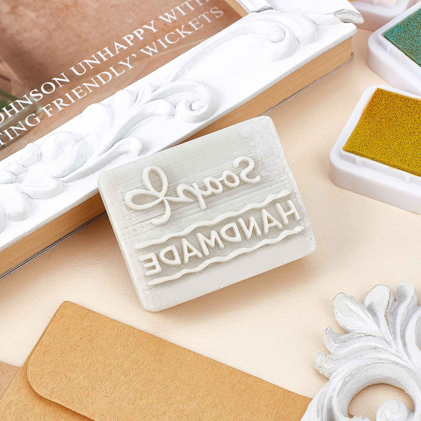 Amazon.co.jp: CRASPIRE 樹脂石鹸スタンプ レジンソープスタンプ