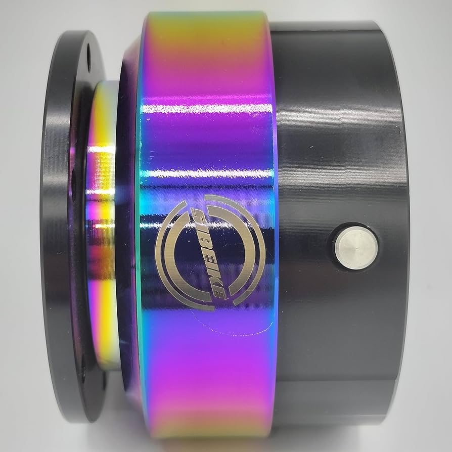 ブラック】SIBEIKE クイックリリース レンチン音鳴る ステアリング